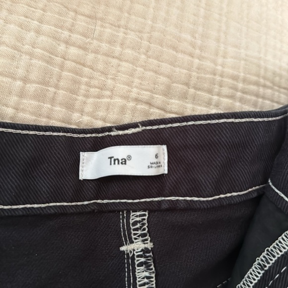 Tna shorts, blue with white stitching size 6 - Picture 3 of 3